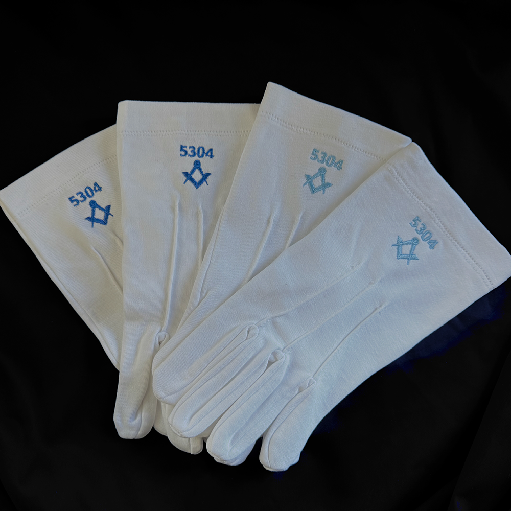 MASONIC GLOVES LODGE PACK OF 20 PAIRS